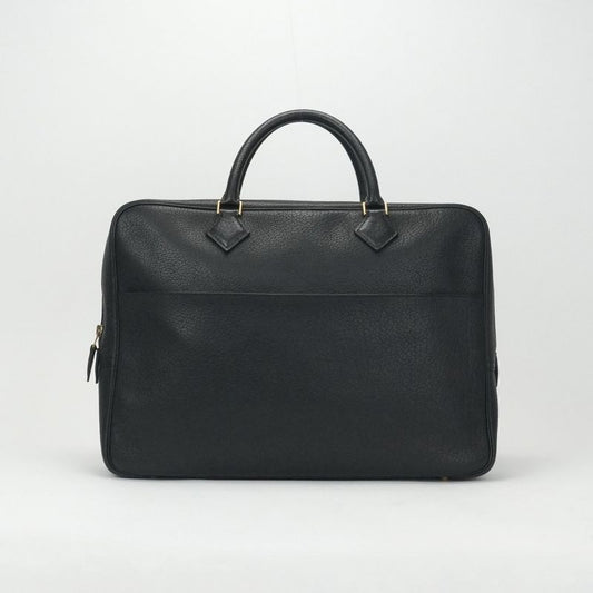 Hermes Plume Dog 38 Plume Dog 38 Bag Tote Bag Fjord Noir Black Gold Hardware