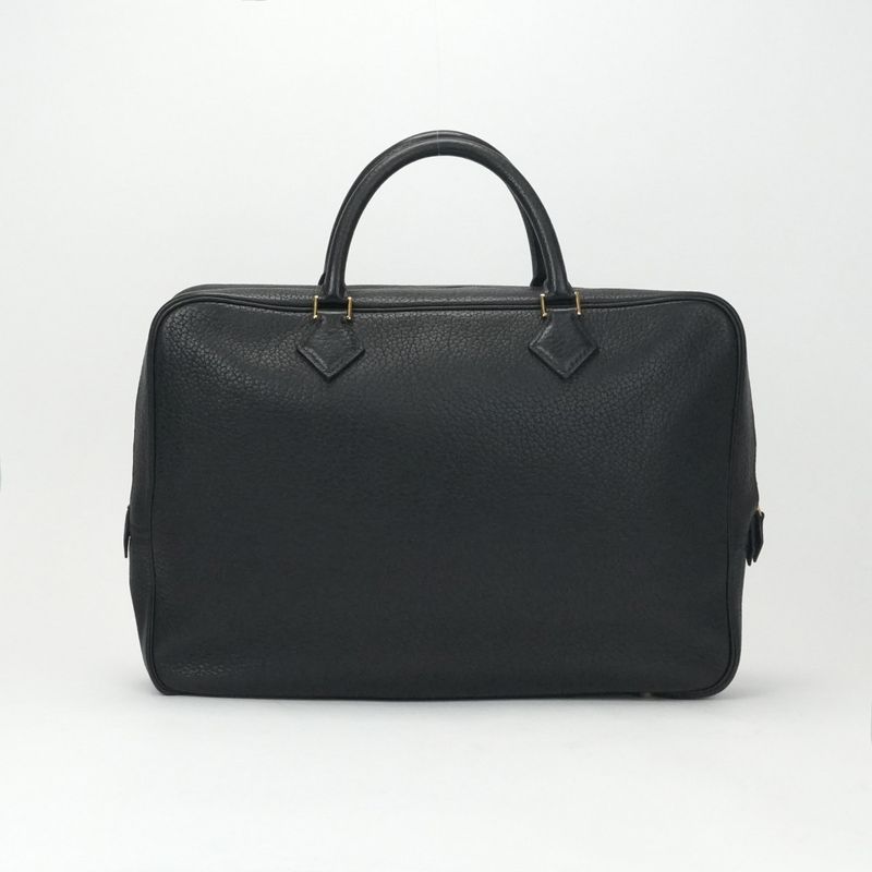 Hermes Plume Dog 38 Plume Dog 38 Bag Tote Bag Fjord Noir Black Gold Hardware