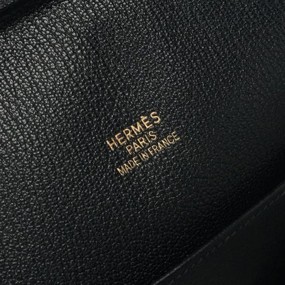 Hermes Plume Dog 38 Plume Dog 38 Bag Tote Bag Fjord Noir Black Gold Hardware