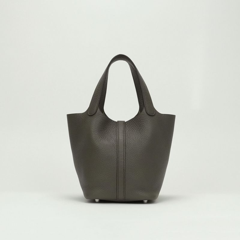 Hermes Picotin Lock PM Picotin Lock PM Bag Tote Bag Taurillon Clemence Etain