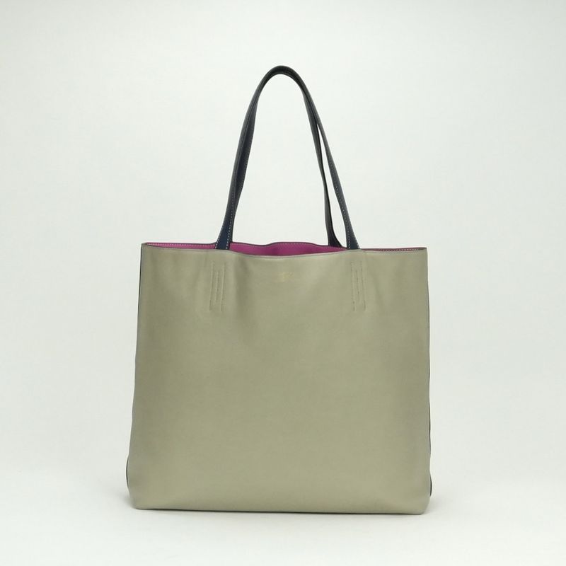 Hermes Double Sens 45 Double Sens 45 Bag Tote Bag Taurillon Clemence Rosepurple