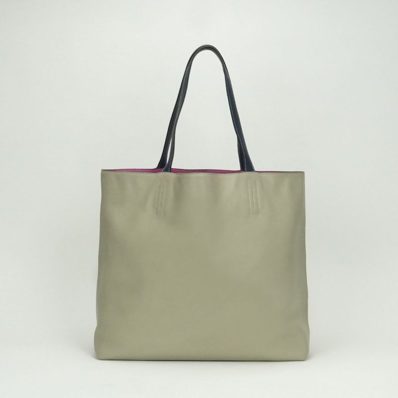 Hermes Double Sens 45 Double Sens 45 Bag Tote Bag Taurillon Clemence Rosepurple