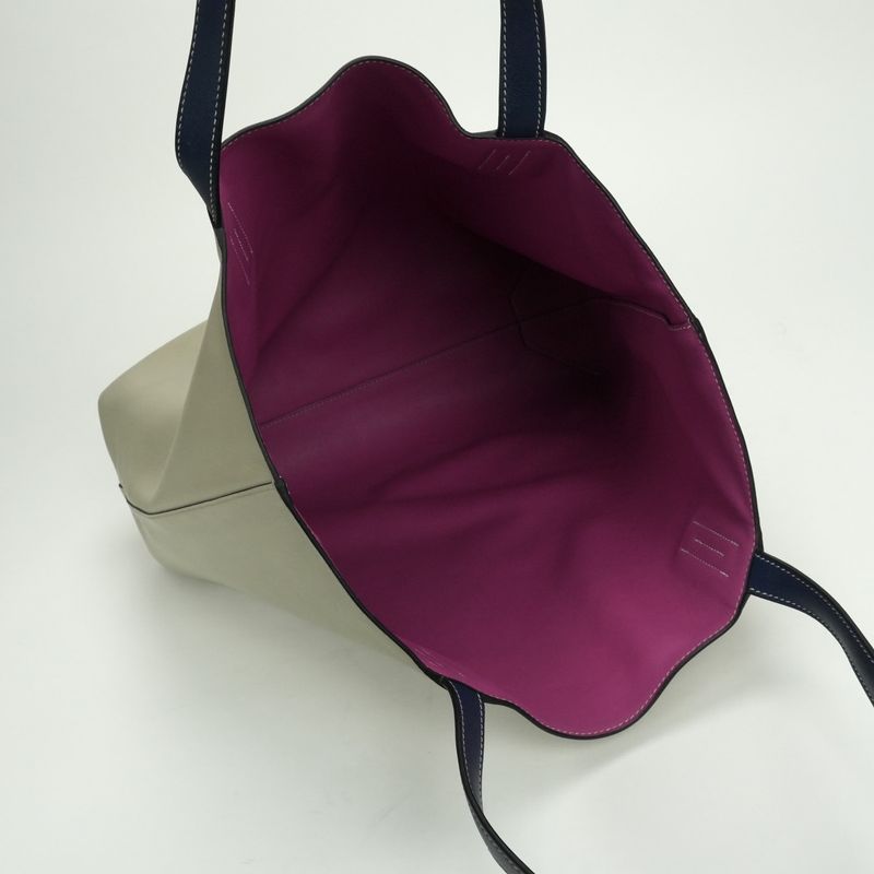 Hermes Double Sens 45 Double Sens 45 Bag Tote Bag Taurillon Clemence Rosepurple