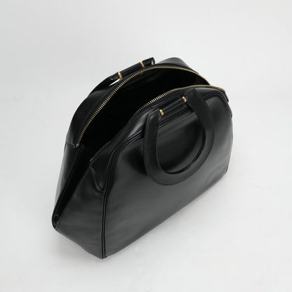 Hermes Bag Tote Box Calf Noir Black Gold Hardware Handbag Vintage Antique
