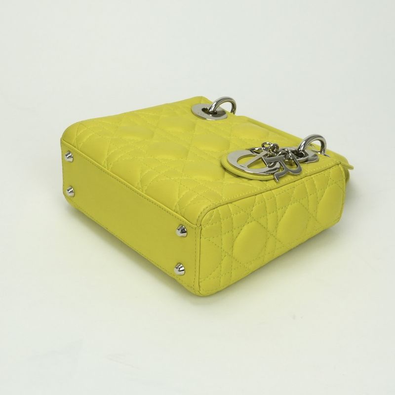 Christian DIOR Small LADY DIOR Cannage Bag Mini Bag Tote Bag Shoulder Bag