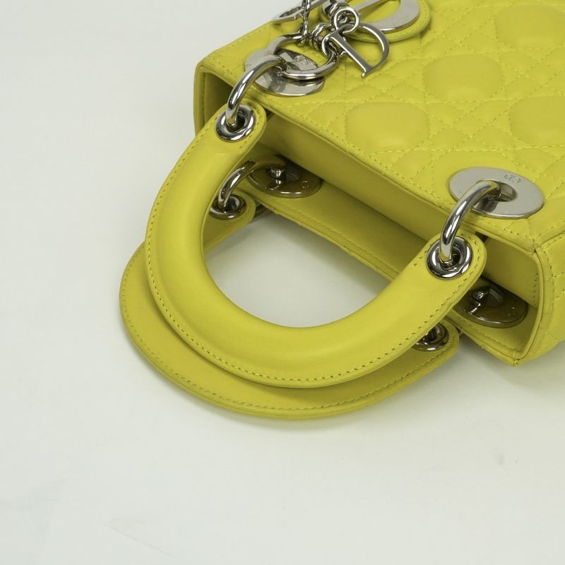 Christian DIOR Small LADY DIOR Cannage Bag Mini Bag Tote Bag Shoulder Bag