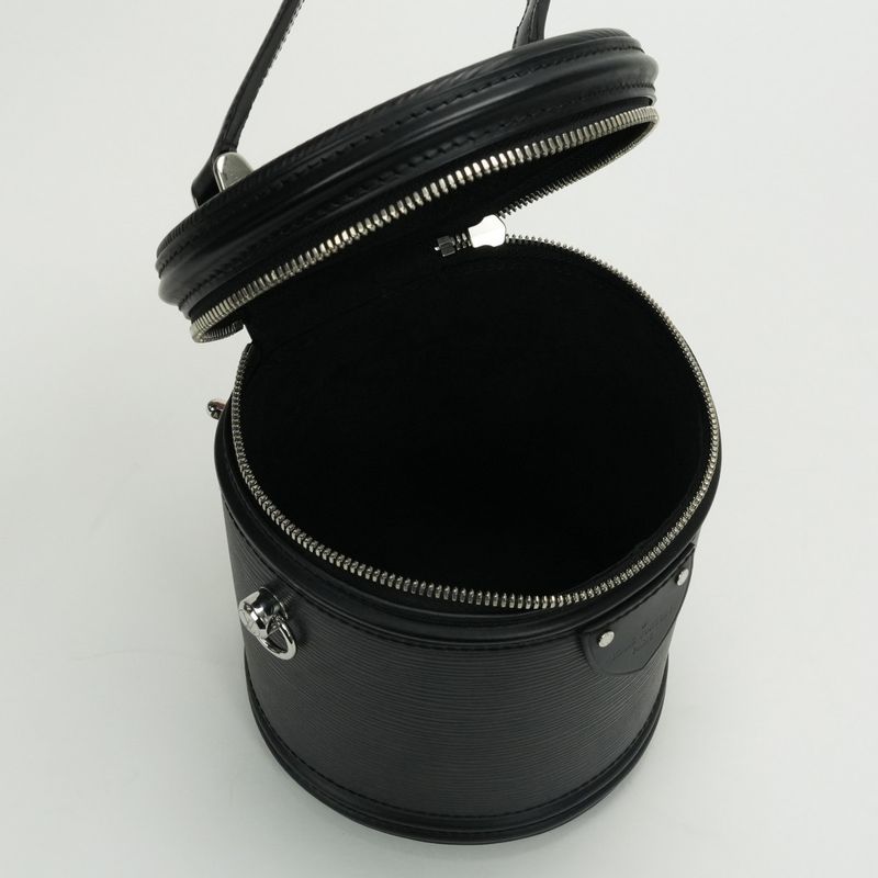 Louis Vuitton Cannes Bag Tote Bag Shoulder Bag Epi Leather Black Silver