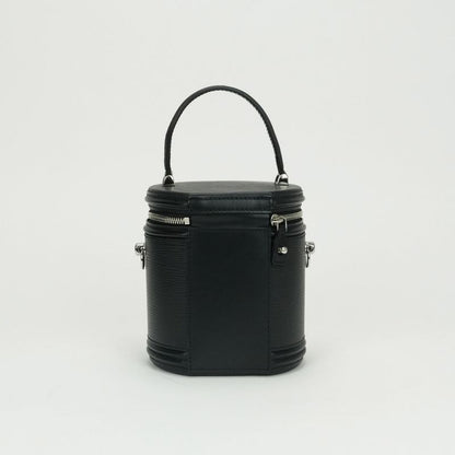 Louis Vuitton Cannes Bag Tote Bag Shoulder Bag Epi Leather Black Silver