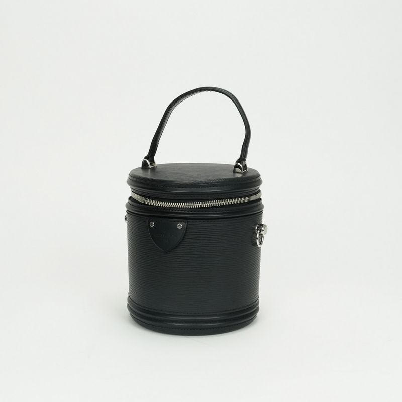 Louis Vuitton Cannes Bag Tote Bag Shoulder Bag Epi Leather Black Silver