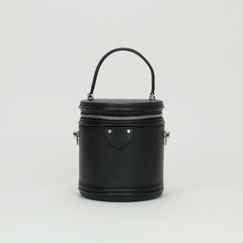 Louis Vuitton Cannes Bag Tote Bag Shoulder Bag Epi Leather Black Silver