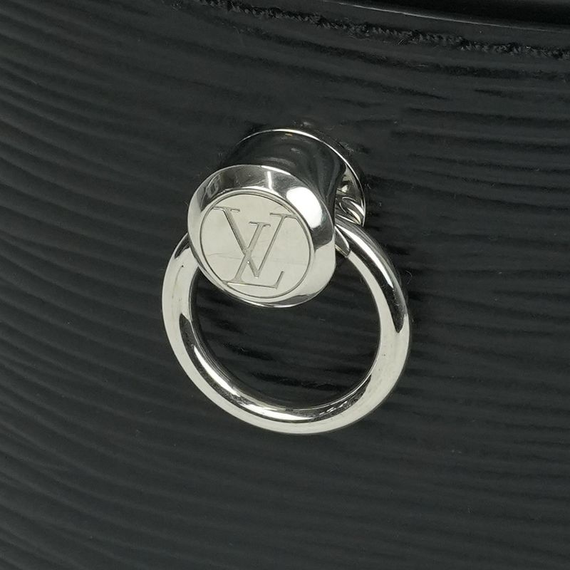 Louis Vuitton Cannes Bag Tote Bag Shoulder Bag Epi Leather Black Silver