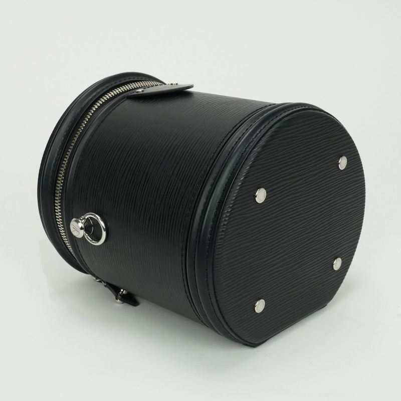 Louis Vuitton Cannes Bag Tote Bag Shoulder Bag Epi Leather Black Silver