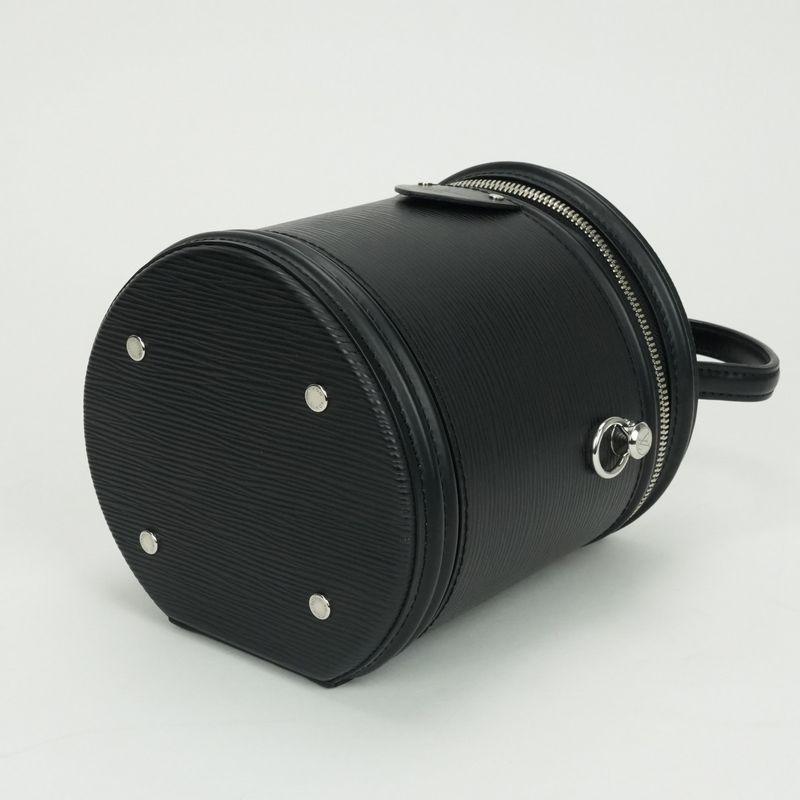 Louis Vuitton Cannes Bag Tote Bag Shoulder Bag Epi Leather Black Silver