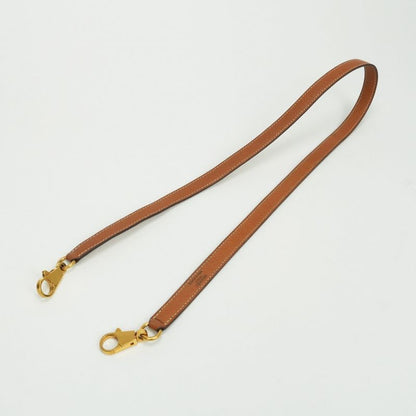Hermes Shoulder Strap Pigskin Gold Brown Hardware