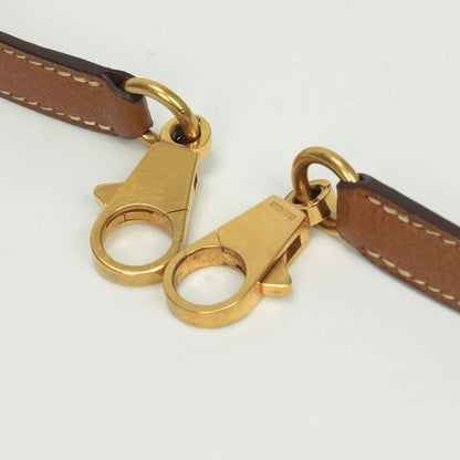 Hermes Shoulder Strap Pigskin Gold Brown Hardware