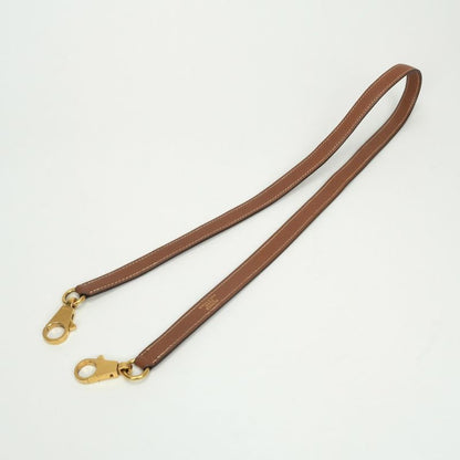 Hermes Shoulder Strap Others Courchevel Gold Brown Hardware