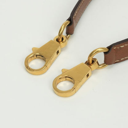 Hermes Shoulder Strap Others Courchevel Gold Brown Hardware