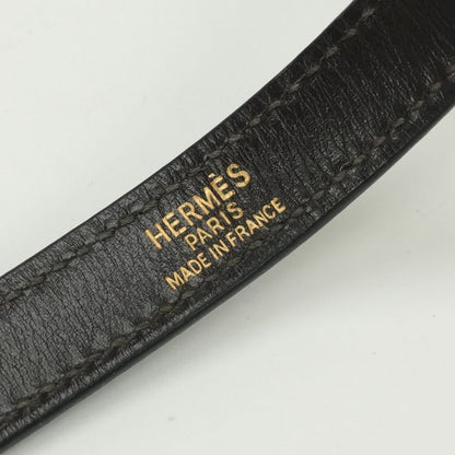 Hermes Shoulder Strap Box Calf Brown Tea Gold Hardware