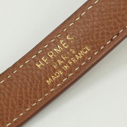 Hermes Shoulder Strap Others Courchevel Gold Brown Hardware