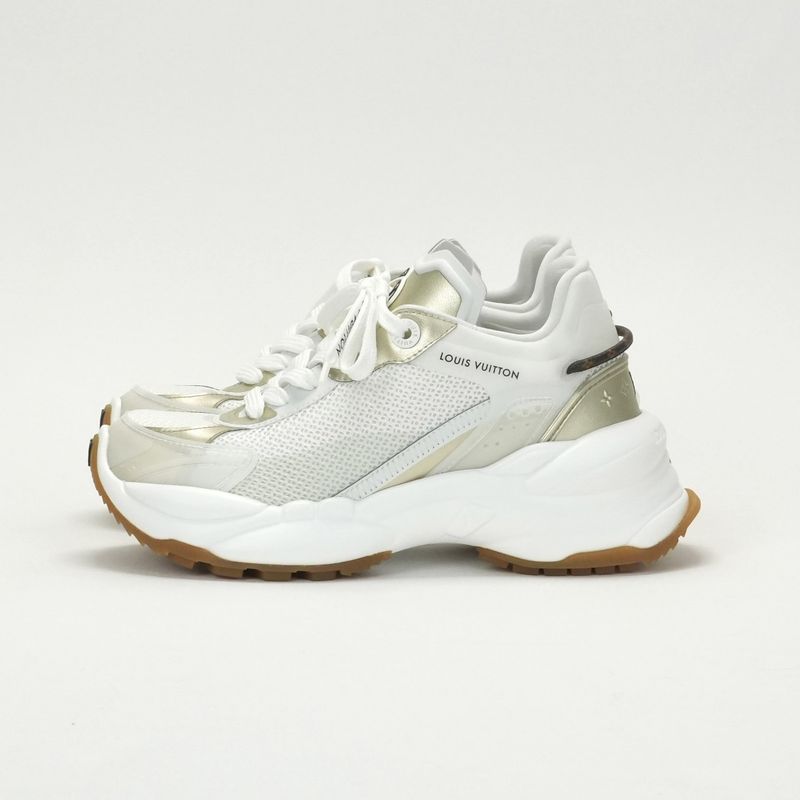 Louis Vuitton Run 55 Run 55 Sneakers Shoes Mixed Material White