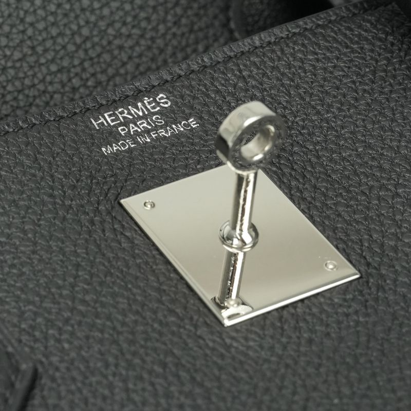 Hermes Birkin 40 Birkin 40 Bag Tote Bag Togo Noir Black Silver Hardware
