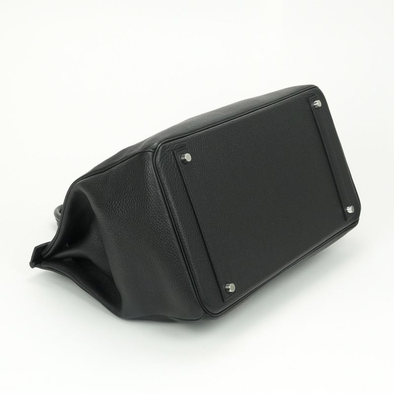 Hermes Birkin 40 Birkin 40 Bag Tote Bag Togo Noir Black Silver Hardware