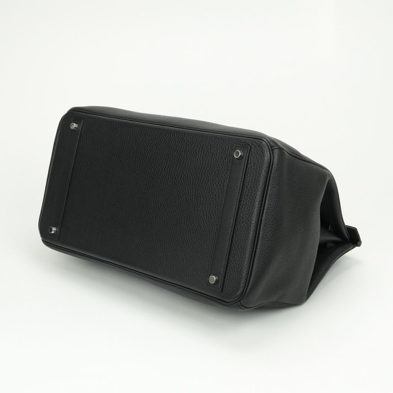 Hermes Birkin 40 Birkin 40 Bag Tote Bag Togo Noir Black Silver Hardware