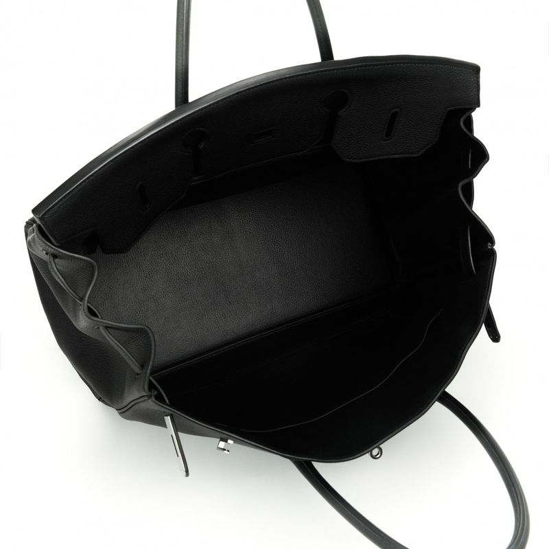 Hermes Birkin 40 Birkin 40 Bag Tote Bag Togo Noir Black Silver Hardware