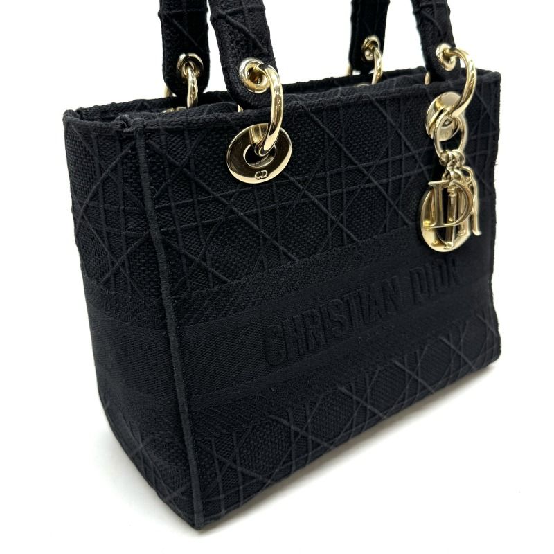 Christian DIOR All Lady D-lite Medium Dior Or Lady D-lite Medium Bag Cannage