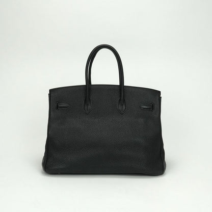 Hermes Birkin 35 Birkin 35 Bag Tote Bag Taurillon Clemence Noir Black Noir