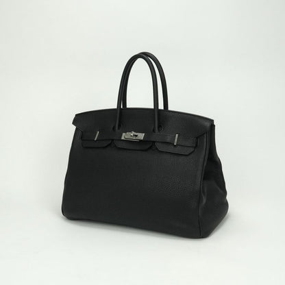 Hermes Birkin 35 Birkin 35 Bag Tote Bag Taurillon Clemence Noir Black Noir