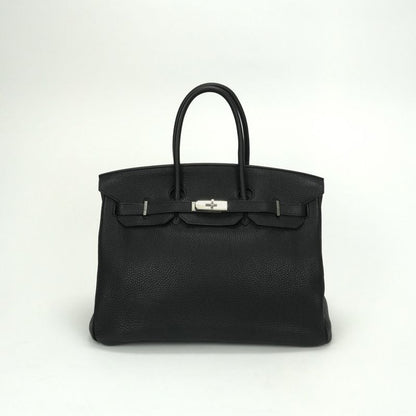 Hermes Birkin 35 Birkin 35 Bag Tote Bag Taurillon Clemence Noir Black Noir