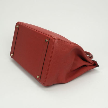 Hermes Birkin 40 Birkin 40 Bag Tote Bag Togo Vermilion Red Gold Hardware Handbag