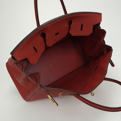 Hermes Birkin 40 Birkin 40 Bag Tote Bag Togo Vermilion Red Gold Hardware Handbag