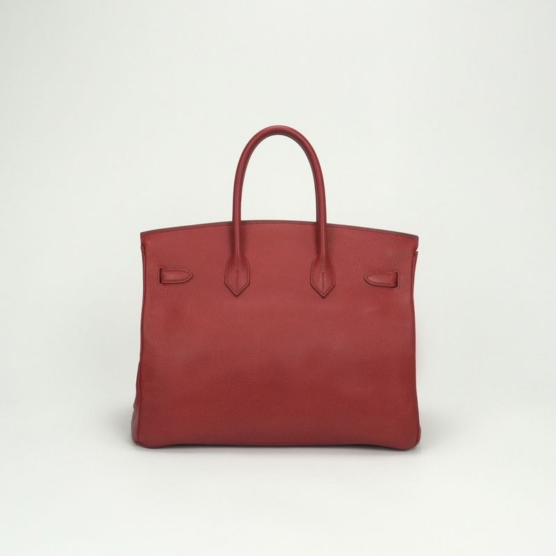 Hermes Birkin 35 Birkin 35 Bag Tote Bag Ardennes Rougevif Red Gold Hardware