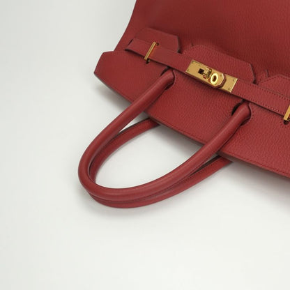 Hermes Birkin 35 Birkin 35 Bag Tote Bag Ardennes Rougevif Red Gold Hardware