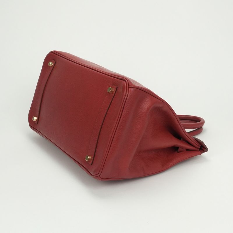 Hermes Birkin 35 Birkin 35 Bag Tote Bag Ardennes Rougevif Red Gold Hardware