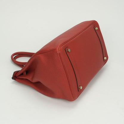 Hermes Birkin 35 Birkin 35 Bag Tote Bag Togo Vermillion Red Gold Hardware