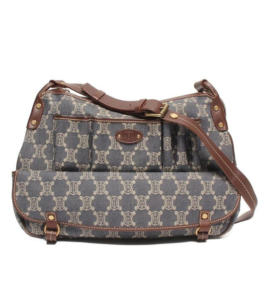Celine Shoulder Bag Crossbody Denim Macadam Women's Celine