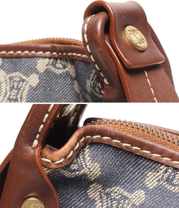 Celine Shoulder Bag Crossbody Denim Macadam Women's Celine