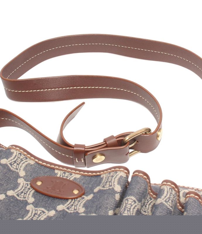 Celine Shoulder Bag Crossbody Denim Macadam Women's Celine