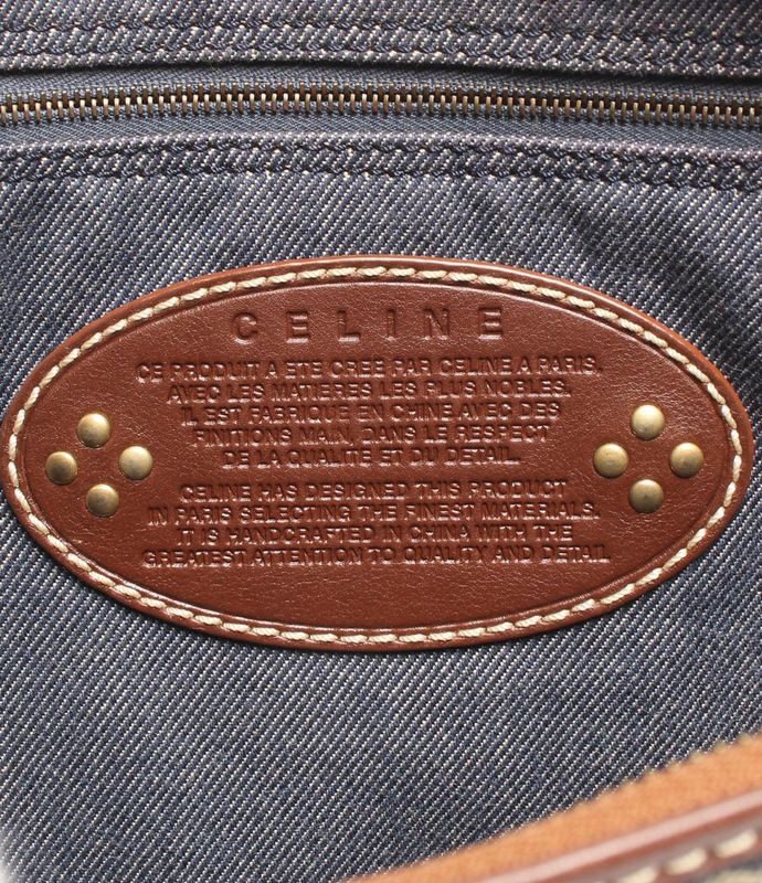 Celine Shoulder Bag Crossbody Denim Macadam Women's Celine