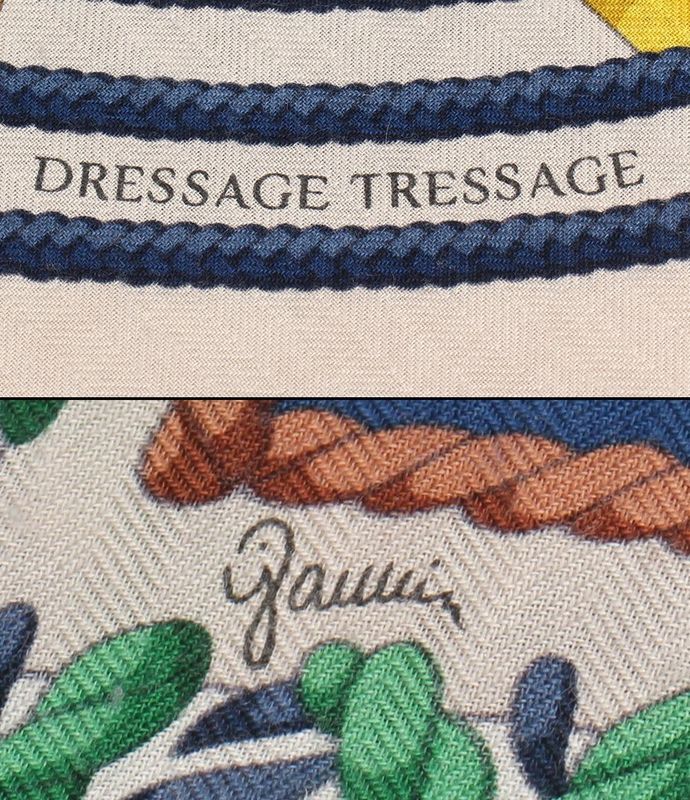 Hermes Scarf Carre 140 Carre Geant Dressage Tressage Women's Hermes