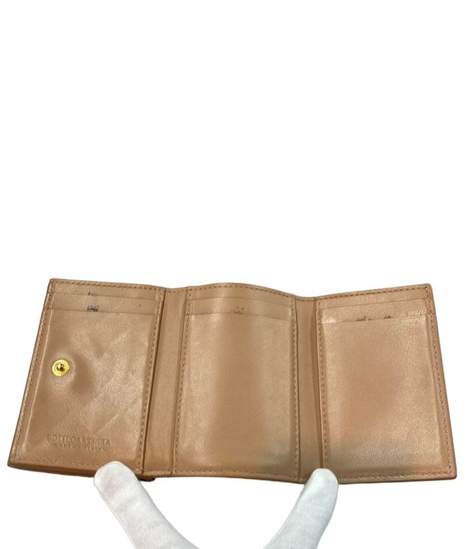 Bottega Veneta Trifold Wallet Intrecciato Women's Bottega Veneta