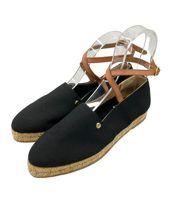 Hermes Flat Shoes Ankle Strap Espadrilles Women's SIZE 37 (24cm (9.45in)) Hermes