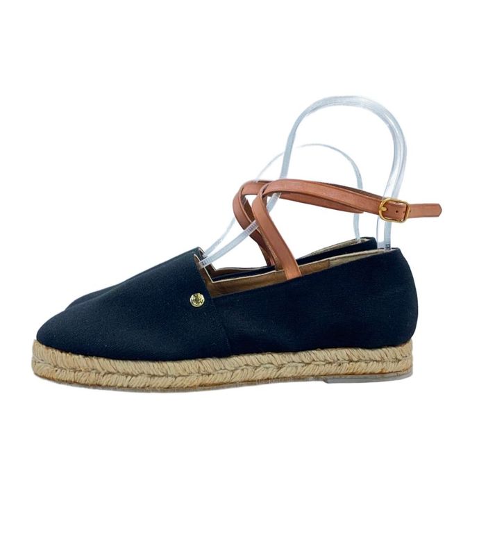 Hermes Flat Shoes Ankle Strap Espadrilles Women's SIZE 37 (24cm (9.45in)) Hermes