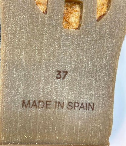 Hermes Flat Shoes Ankle Strap Espadrilles Women's SIZE 37 (24cm (9.45in)) Hermes