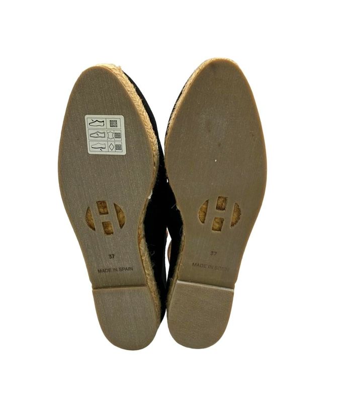 Hermes Flat Shoes Ankle Strap Espadrilles Women's SIZE 37 (24cm (9.45in)) Hermes