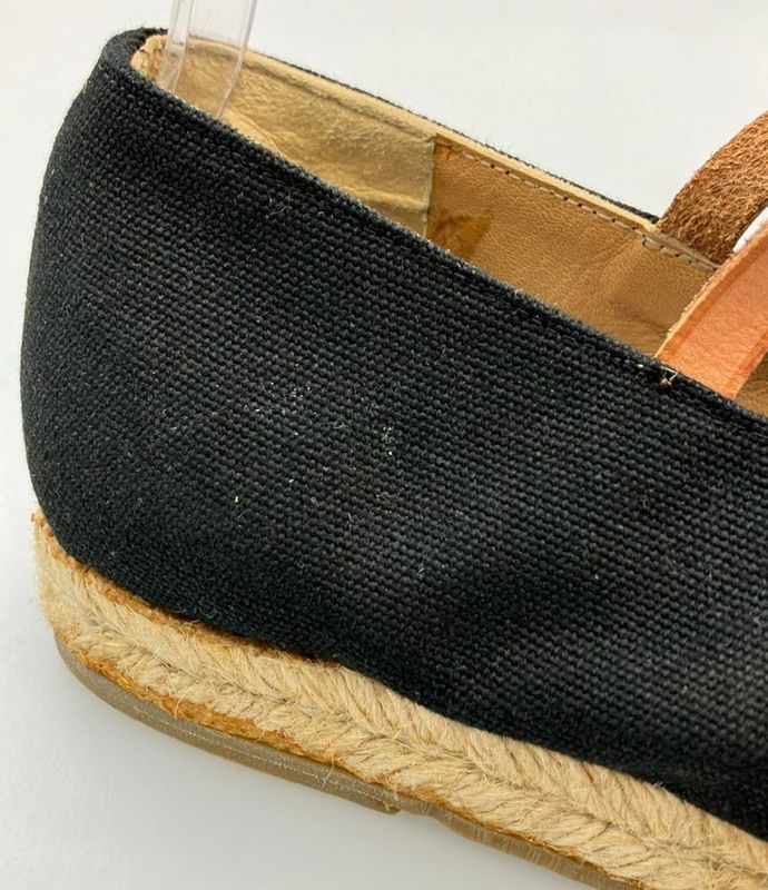 Hermes Flat Shoes Ankle Strap Espadrilles Women's SIZE 37 (24cm (9.45in)) Hermes