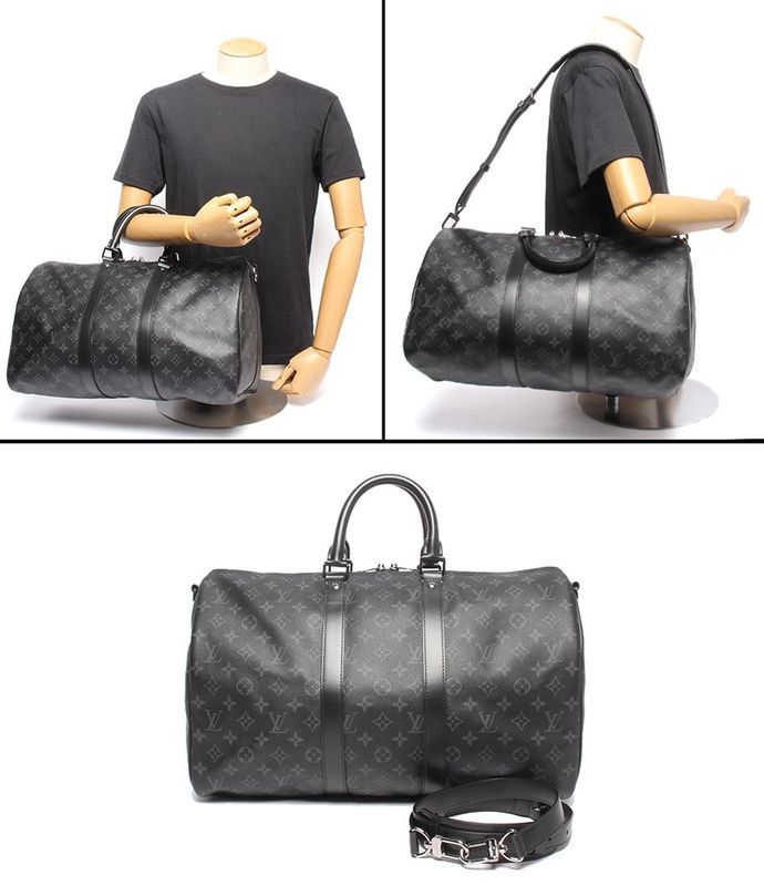 Louis Vuitton 2WAY Boston Bag Shoulder Bag Crossbody Keepall Bandouliere 45